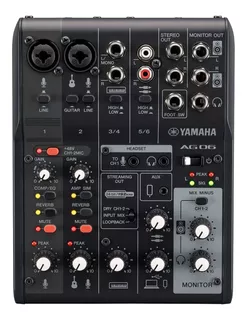 Consola Mixer Yamaha Ag06 Mk2 6 Canales Usb Live Streaming