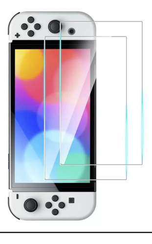 2 Micas De Cristal Templado 9h Para Nintendo Switch Oled