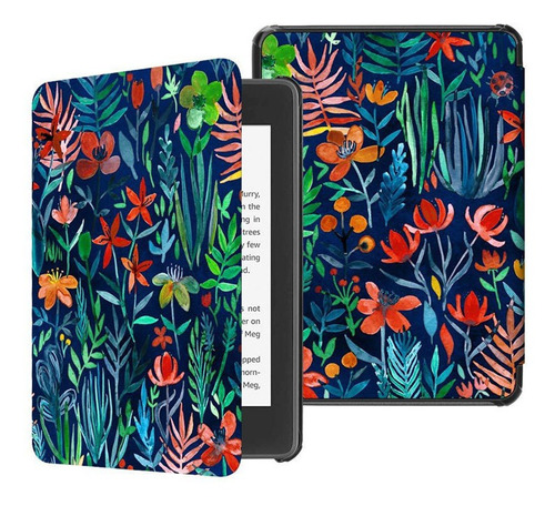 Estuche De Cuero De Hibernación Para Kindle Paperwhite 5