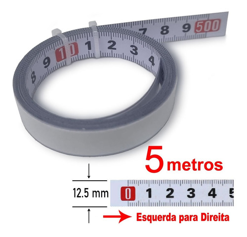 Fita Métrica Autoadesiva Bancada De Trabalho 5m