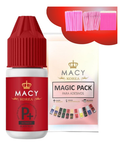 Cola Macy P+ 5ml Para Alongamento De Cílios Fio A Fio Anvisa