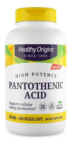 Ácido Pantoténico 240cp Healthy - Unidad a $1245