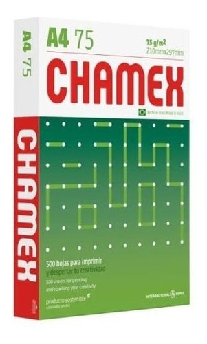 Resma Chamex A4 75 G Consultar Envio Gratis - Riboc