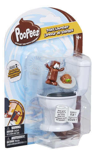 Poopeez Pack De 2 Figuras Con Inodoro Baño Lanzador