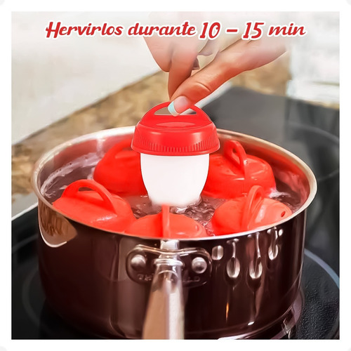Moldes De Silicona Para Cocinar Hervir Huevos Egglettes Otec