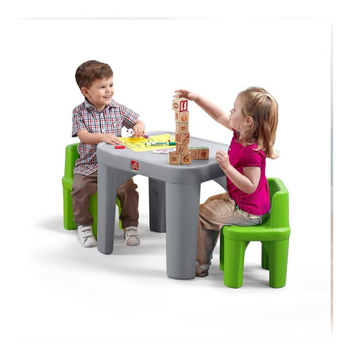 Step2 Mighty My Size Mesa Juegos Sillas Comedor Niños Bebes