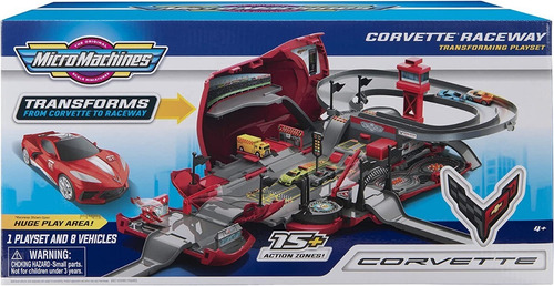 Autopista Micro Machines Corvette Transformable Raceway Pist