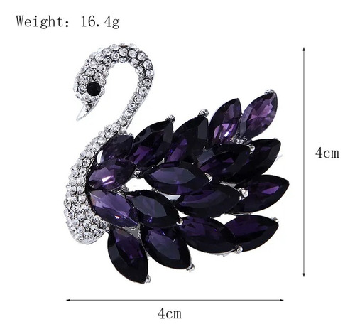 Broche Con Diseño De Cisne Prendedor Pin