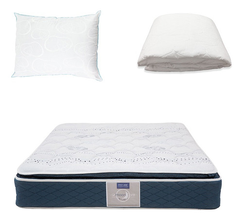 Colchón King Size Trust + Almohada De Osos + Protector