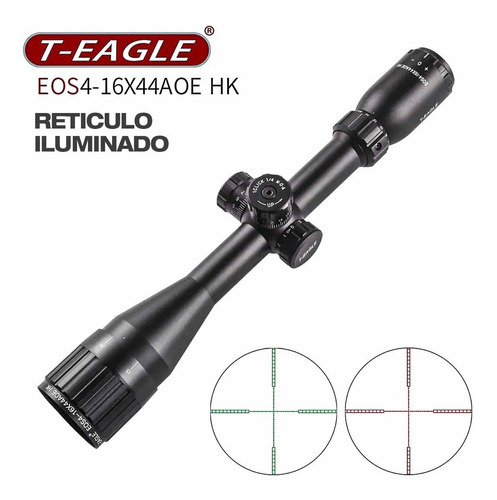 Imagen 4 de 10 de Mira Telescópica Táctica 4-16x44 Aoe Paralaje Ret Iluminado