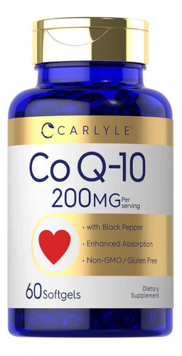 Co Q10 200 Mg X 60 Softgels - Carlyle