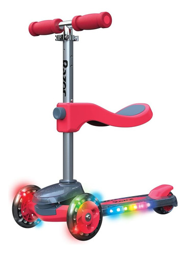 Razor Rollie Dlx, Scooter Iluminado De 3 Ruedas Para Niños M