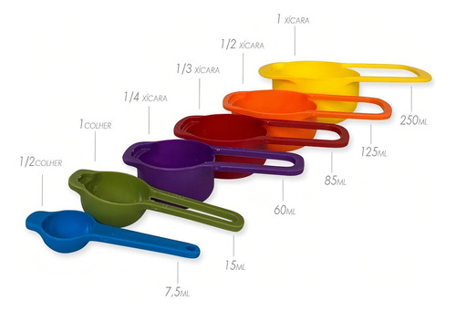 Cucharas medidoras, taza medidora, gramos, taza de café, 6 unidades