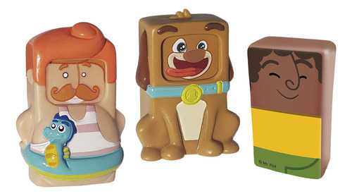 Bonecos Milliepacco Dan, Bita Praia E Cachorro