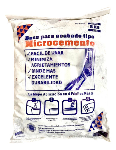 Microcemento Revestimiento 5 Kg Cod: 8535005