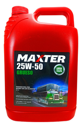 Aceite 25w50 Maxter X Galón + Ticket Cambio De Aceite Gratis