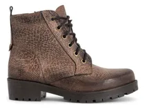 Comprar Borcegos Gravagna 2549, Con Cordones Y Cierre, Cuero Marron