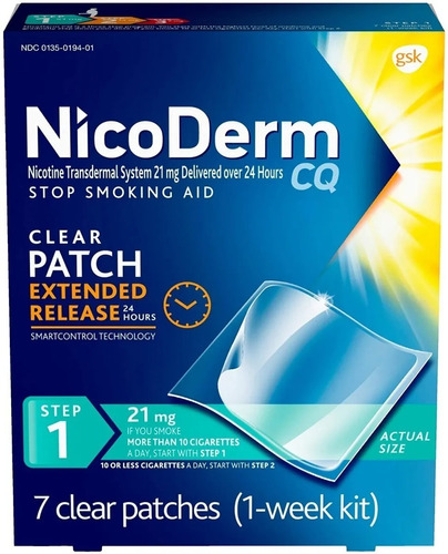 Nicoderm Cq Etapa 1 X 7 Parches