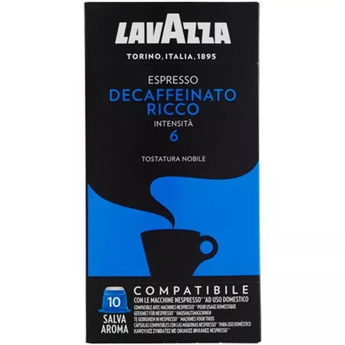 Capsulas Lavazza Blue Café Espresso Decaffeinato Caja 100u