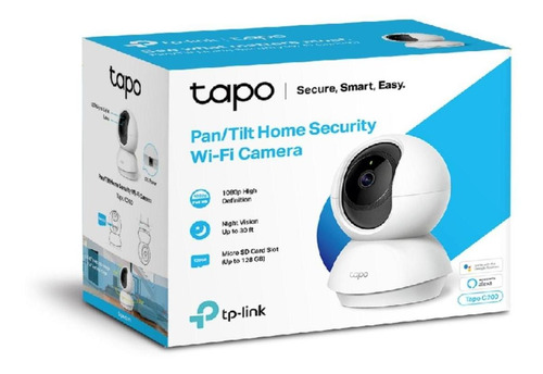 Tp-link, Cámara Ip Wifi Robótica, Full Hd / Audio, Tapo C200 Color Blanco