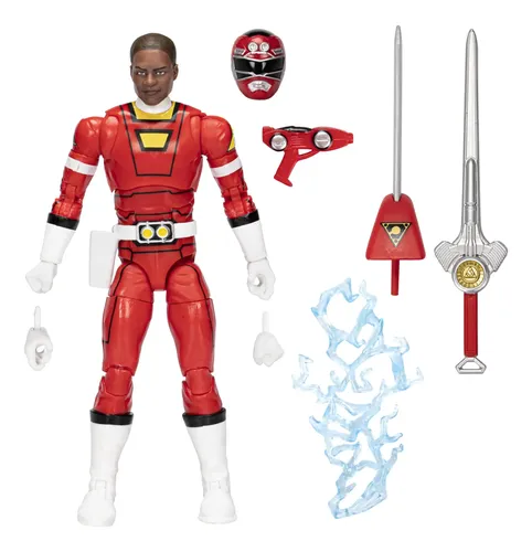 Boneco De Ação Power Rangers Lightning Turbo Vermelho 15cm