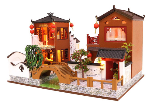 Casa De Muñecas Cool Beans Boutique Miniature Diy Dollhouse