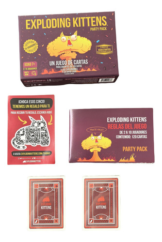 Exploding Kittens Party Pack Juego De Mesa En Español 2-10