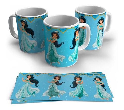 Taza - Tazón Princesa Jazmín De Cerámica .