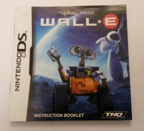 Wall-e Nintendo Ds Solamente El Instructivo Manual Booklet