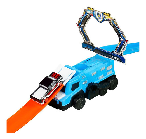 Pista De Carros Track Racing Color Azul