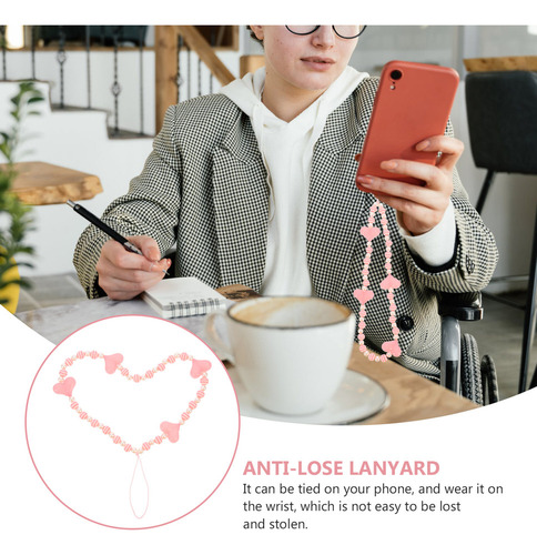 Teléfono Phone Decor Con Cordón Con Cuentas En Forma De Cora