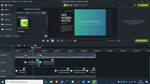 Camtasia Studio 2022.