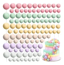 Comprar Kit Cake Toppers Rosa Verde Amarillo Lila 5 Tamaños 108pzs