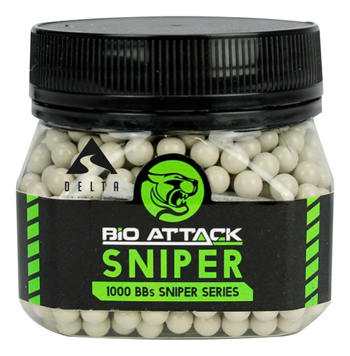 Munição Airsoft Bbs 6mm Esferas Bio Attack Sniper Dmr 0.45g