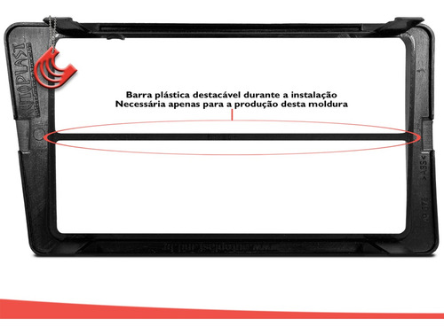 Imagem 4 de 7 de Moldura Painel 2 Din Multimidia Dvd Mp5 Civic 2001 Até 2006