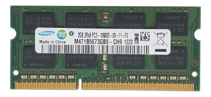 Memoria Ram Samsung 2gb Ddr3 Pc3-10600 1333mhz So-dimm Lap