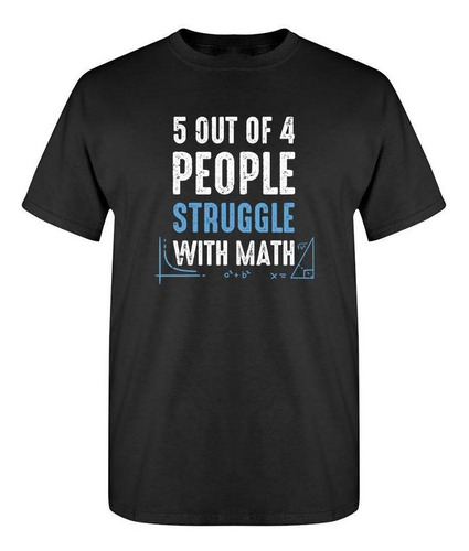 Playera 5 De Cada 4 Personas Matemáticas Para Mujer