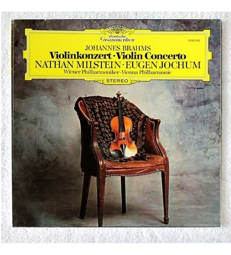 Nathan Milstein And Eugen Jochum Lp Brahms Violin Concerto