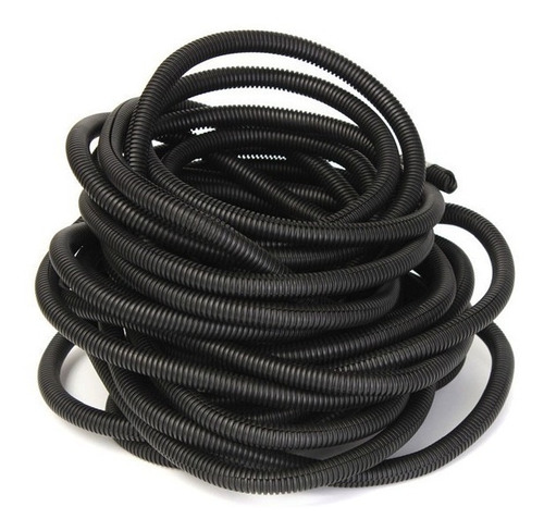 Imagem 2 de 3 de Eletroduto Corrugado 3/4 - Preto Rolo Com 50mt