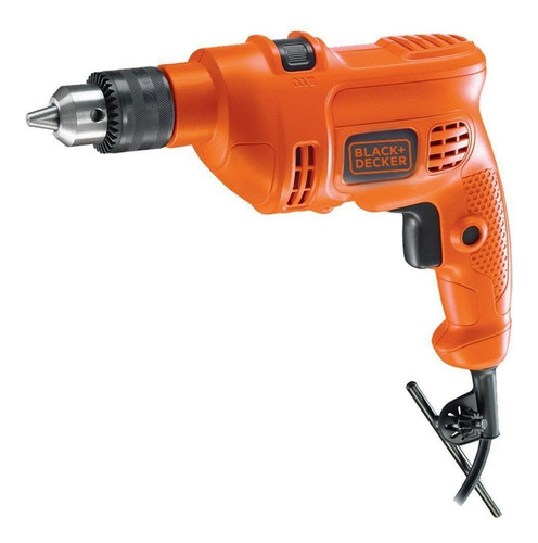 Furadeira de Impacto 10mm Black Decker, Modelo TM500KB9, Furadeira Elétrica com Maleta e 9 Brocas, Ferramenta Ideal para Trabalhos Pesados, Potência 560W, 127V