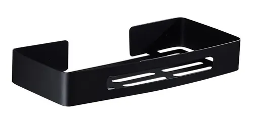 Repisa Para Baño Rectangular Negra