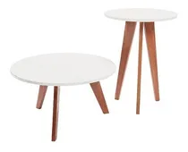 Comprar Set Dos Mesas Escandinavas Línea Nórdica Madera Y Melamina