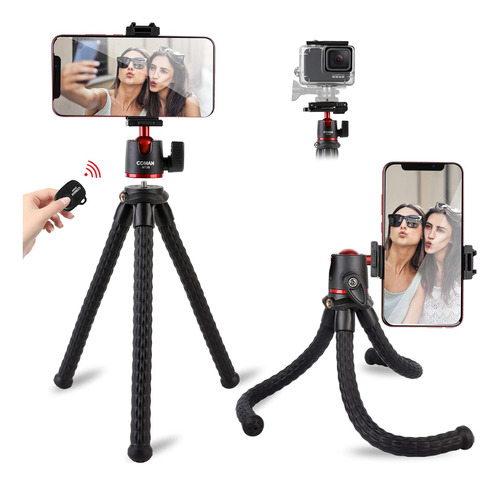 Tripode De Camara / Celular Coman | Flexible, Portatil | ...