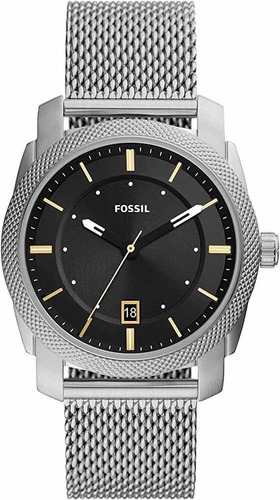 Reloj Fossil Machine Plateado Para Caballero Nuevo Original