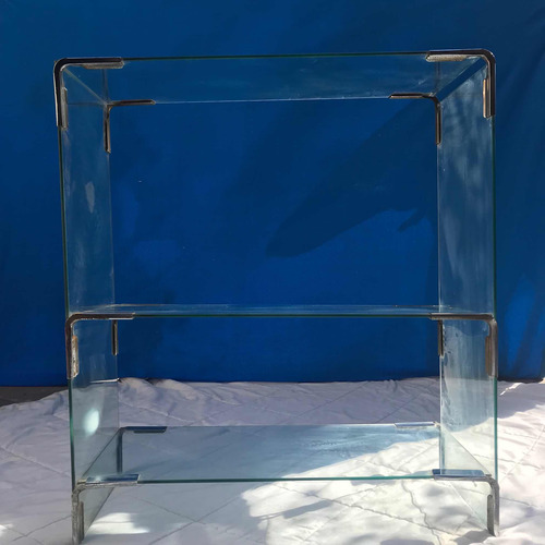 Vitrina De Vidrio Biselado (oportunidad Para Exhibir) Blanco