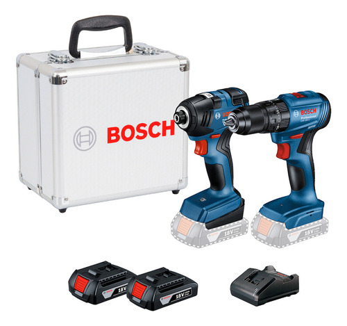 Combo Furadeira Gsb-185li + Chave Impacto Gdr 18v-200 Bosch