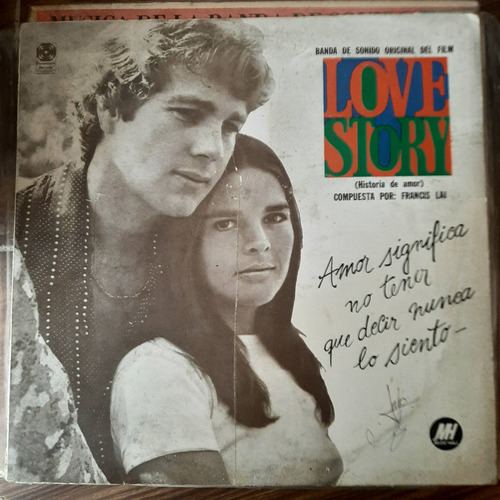 Vinilo Love Story Historia De Amor Banda De Sonido Wx Bs1