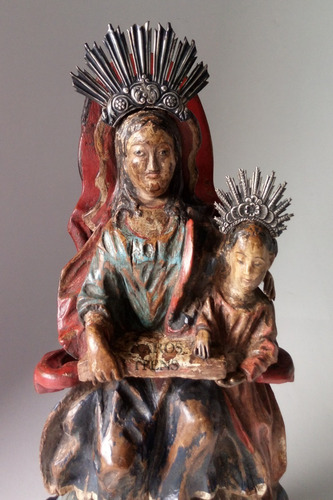 Santana Mestra X V I I I Minas Madeira Imagem Rara Magnífica (Usado)