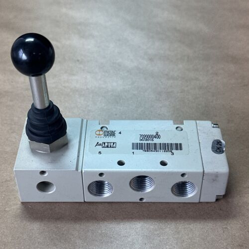 New Metal Work Valve 1/4 Bsp 5/2 Lever 7020000400 Bistab Ddh
