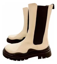 Comprar Prune - Borcegos Botas De Cuero Genuino Prune Manchester 